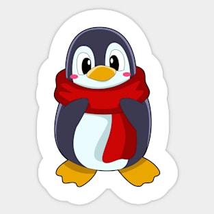 Penguin with Scarf Sticker